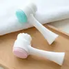 Cepillo facial de silicona para lavar la cara, cepillo masajeador facial, cerdas suaves tridimensionales, cepillo masajeador facial directo de fábrica, cepillo de limpieza de doble cara