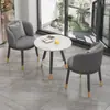 Balcón Ocio Mesa y Silla Pequeña de Doble Capa Celebridad de Internet Mesa de Café y Silla Simples Modernas Combinación Hotel Una Mesa y Dos Sillas Traje de Tres Piezas