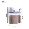 Cubo de Mijo Estilo Japonés Hogareño Cocina Anti-insectos Anti-humedad Caja de Almacenamiento para Grano y Harina Tanque de Arroz Tanque de Almacenamiento de Arroz Tanque de Grano