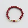 Estilo étnico nuevo simple imitación cinabrio pulsera pulsera de mujer este año de vida morado dorado conjunto de joyería Venta al por mayor