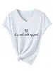 Es muy adecuado para mi sitio independiente de Amazon eBay, ofreciendo una camiseta de manga corta con cuello en V para mujer, cómoda y elegante, para comercio exterior