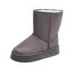 Botas de Neve Cano Alto com Solas Grossas, Sapatos de Algodão Estilo Básico, Botas de Neve Femininas, Novos Sapatos Peludos, Sapatos de Algodão Peludos Grossos de Inverno 2026