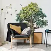 Pegatinas de Pared de Árbol Verde y Pájaro para Dormitorio, Sala de Estar, Entrada, Dormitorio, Decoración del Hogar, Autoadhesivas, Al Por Mayor, Transfronterizo