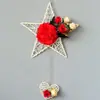 Colgante de pared de cinco estrellas colgante de pared simulado traje colgante de pared flor artificial de plástico cesta colgante decoración de pared interior pared interior decoración escolar Floricultura