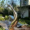 Fabricante Personalizado de Esculturas Grandes de Aço Inoxidável: Elemento Aquático Externo, Anel Ondulado Espelhado, Estrutura de Corredor de Cervos do Campus, Ornamento de Paisagem