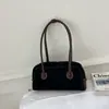 Bolsa feminina de camurça 2026 novo modelo de verão, bolsa de ombro de alta qualidade vintage Maillard para axila, bolsa tipo travesseiro para o dia a dia