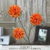 Crisantemo de 3 Cabezas Artificial Falso Ramo Flores de Boda Flores Artificiales de Seda de Alta Gama Adornos Terminados Decoración de Sala de Estar Venta al Por Mayor