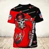 Camiseta Masculina 2023 Estação Independente Europeia e Americana Amazon Time de Rugby NFL Moda Masculina Esportiva Camiseta de Manga Curta