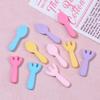 Fosco multi-colorido utensílios de cozinha desenho animado artesanal diy creme gel grampo de cabelo geladeira adesivo material jóias resina acessórios atacado
