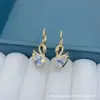Agulha de Prata S925 Nó Coreano Pérola Temperamento Francês Nicho Moda Personalidade Luxo Leve Senso de Design Avançado Brinco de Pino Orelha