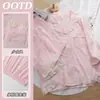 Algodón Nube Otoño/Invierno 2026 Estilo Popular Conjunto de Pijama para Mujer, Ropa de Casa Gris Premium de Manga Larga, Adecuado para Usar al Aire Libre
