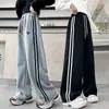 Pantalones de moda para niñas de calle, colección nueva primavera/otoño 2026, corte holgado, pierna recta, deportivos, de pierna ancha, casuales