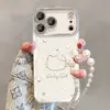 Funda Cadena Gato Estrella Adecuada para iPhone 17 Promax Carcasa iPhone 15 Patrón de Concha 16 Cobertura Total 14 Anticaídas