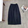 En Stock Ins Falda Larga Elegante Estilo Francés Pétalos Curvos Algodón de Fibra Larga Alta Densidad Falda Larga 2026 Otoño Temprano Nuevo Diseño Simple