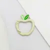 Llavero con Hebilla de Resorte Colorida en Forma de Manzana Juguete de Dibujos Animados Cadena para Teléfono Móvil Lindo Versátil Hecho a Mano DIY Accesorios de Joyería