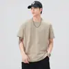 Ropa para Hombre Xintang Dropshipping 2026 Camiseta de Manga Corta Verano Top Camiseta de Manga Corta de Color Sólido Pesada Estilo Retro Americano para Hombre