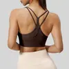 Sujetador de Yoga Transfronterizo de Nuevo Estilo con Espalda Cruzada, Malla, Espalda Descubierta, a Prueba de Impactos, de Soporte para Correr y Fitness