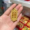 Loja de ouro com areia antiga ouro ábaco inteligente acessórios faça você mesmo cobre banhado a ouro nuvens auspiciosas maré nacional desejo ábaco colar