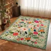 Alfombra Bohemio Sala de Estar Área Grande Cobertura Completa Resistente a la Suciedad Resistente al Desgaste Sofá Dormitorio Mesita de Noche Felpudo