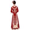 Vestido de novia Xiuhe para novia primavera 2024 Nuevo vestido de novia chino industria pesada Vestido tostado para traje de hombre y mujer