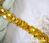 Ventas Directas de Fábrica En Stock Cinta de Encaje con Lentejuelas de Color Forma de S Bordeador Estilo Étnico Accesorios para Bordes de Faldas de Baile