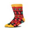 Meias Personalizadas da Moda Asiáticas Originais, Meias de Natal Transfronteiriças da Amazon, Meias de Presente de Natal, Atacado de Fabricantes de Meias de Cano Médio
