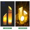 Lámpara de Bambú LED Lámpara de Césped a Prueba de Lluvia para Exteriores Lámpara de Bambú de Fibra de Vidrio para Patio Foco de Bambú Luminoso Simulado