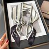 Nuevo patrón geométrico sarga bufanda de moda primavera y otoño estilo occidental diadema decorativa cinta de doble propósito biselada decoración