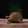 Tuya Rojo Completo Cicada Dibujo Animado Tortuga Asas Lindas Tallado en Madera Hecho a Mano Adornos de Animales de Madera Manualidades de Tallado