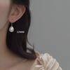 Aretes Colgantes de Plata Esterlina S925 con Imitación de Perla Shijia para Mujer, Retro Francés, Largos, Lujo Accesible, Diseño Nicho, Ganchos para Oreja