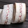 Estilo Coreano Cinta Gasa Calada Encaje Jacquard Cinta DIY Lazo Flor Cinta Cinta Cinta