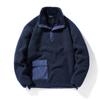 2022 sudadera gruesa con forro polar para jóvenes, con bolsillo de parche y abertura, cálida, a la moda, abrigo, suéter, chaqueta para hombre