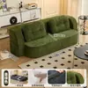 Sofá reclinable se puede usar para recostarse y dormir, adecuado para salas de estar en apartamentos pequeños, estilo vintage, modular, plegable, sofá cama de doble uso comprimido