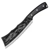Cuchillo para cortar huesos de dragón, afilado, forjado a mano, cuchillo multiusos para el hogar, cuchillo para cortar huesos de cocina, cuchillo grueso para cortar madera