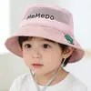 Chapéu de Pescador Infantil Primavera e Verão Novo Estilo Desenho Animado Proteção Solar Chapéu de Sol para Meninos e Meninas Malha Respirável Aba Larga Chapéu de Sol para Bebê