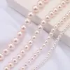 Perla de imitación de concha resaltador agujero de cristal cuentas redondas accesorios para joyería DIY pendientes collar pulsera accesorios para ropa