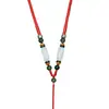 Cordão de Pingente Ajustável Corda de Pingente de Ágata Jade Cordão para Pingente de Cinábrio Unissex Corda para Pescoço