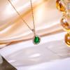 Colar simples de zircônia com diamante completo que combina com tudo Colar de diamante colorido de moda de luxo leve para mulheres Corrente clavicular de aço titânio de celebridade online ao vivo