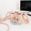 Bolsa de Accesorios para Niños Estilo Coreano Mini Pequeña Simple 2026 Nueva Bolso Cruzado para Niñas Bolso Cubo de Nicho