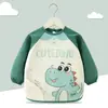 Delantal infantil impermeable y resistente a las manchas de manga larga para otoño e invierno, apto para niños, usado como prenda protectora o delantal para comer en el jardín de infantes