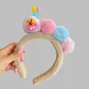 Diadema Divertida de Gusano Retorcido con Cabeza de Dibujo Animado, Diadema de Cara de Pequeño Monstruo para Lavarse la Cara, Pinza de Pelo de Insecto Colorido con Dientes de Carro, Venta al por Mayor