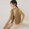 Chaleco de plumón para mujer 2025 Primavera y Otoño Cuello en V Ligero 90% Plumón de Pato Blanco Chaleco Versátil Simple Estilo Corto