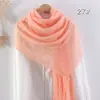 Bufanda de Algodón y Lino Burbuja de Comercio Exterior, Bufanda de Seda para Mujer, Pañuelo Versátil para la Cabeza, Bufanda Larga para Proteger del Sol, Bufanda de Color Sólido, Venta al por Mayor desde el Fabricante