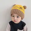 Toucas de Bebê Estilo Outono e Inverno Toucas de Bebê Toucas de Lã de Inverno para Meninos Modelo Novo 2025 Toucas à Prova de Vento para Meninos