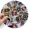 50 Adesivos de Grafite de Caixão Escuro Personalizados Cross-border Criativo Gótico Decoração de Halloween Bagagem Adesivos de Skate