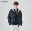 Ropa para Hombre Apo Chaqueta de Plumón de Pato Blanca Transfronteriza para Hombre Caliente de Invierno Alta Gama Holgada Casual Chaqueta Corta