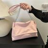 Bolsa Nueva de Gran Capacidad 2026, Bolso de Hombro con Lazo Bordado Estilo Coreano, Bolso de Moda con Cadena Casual para Viajes Diarios con Estilo