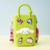 Monedero de silicona con forma de cueva cuadrada para niños, bolso cruzado para caminar, divertido y bonito bolso de silicona para cambio.