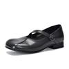 [Precio del Evento 148] Zapatos Mary Jane de Punta Redonda y Boca Baja Piel Genuina Piel de Vaca Lavada en Primavera Zapatos Retro para Mujer Piel Suave