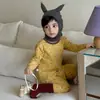 Conjunto de Ropa Interior Térmica de Lycra de Manga Larga Antibacteriano de 10A para Niños y Niñas Jóvenes, Ropa de Otoño y Pantalones, Ropa para el Hogar para Niños y Niñas